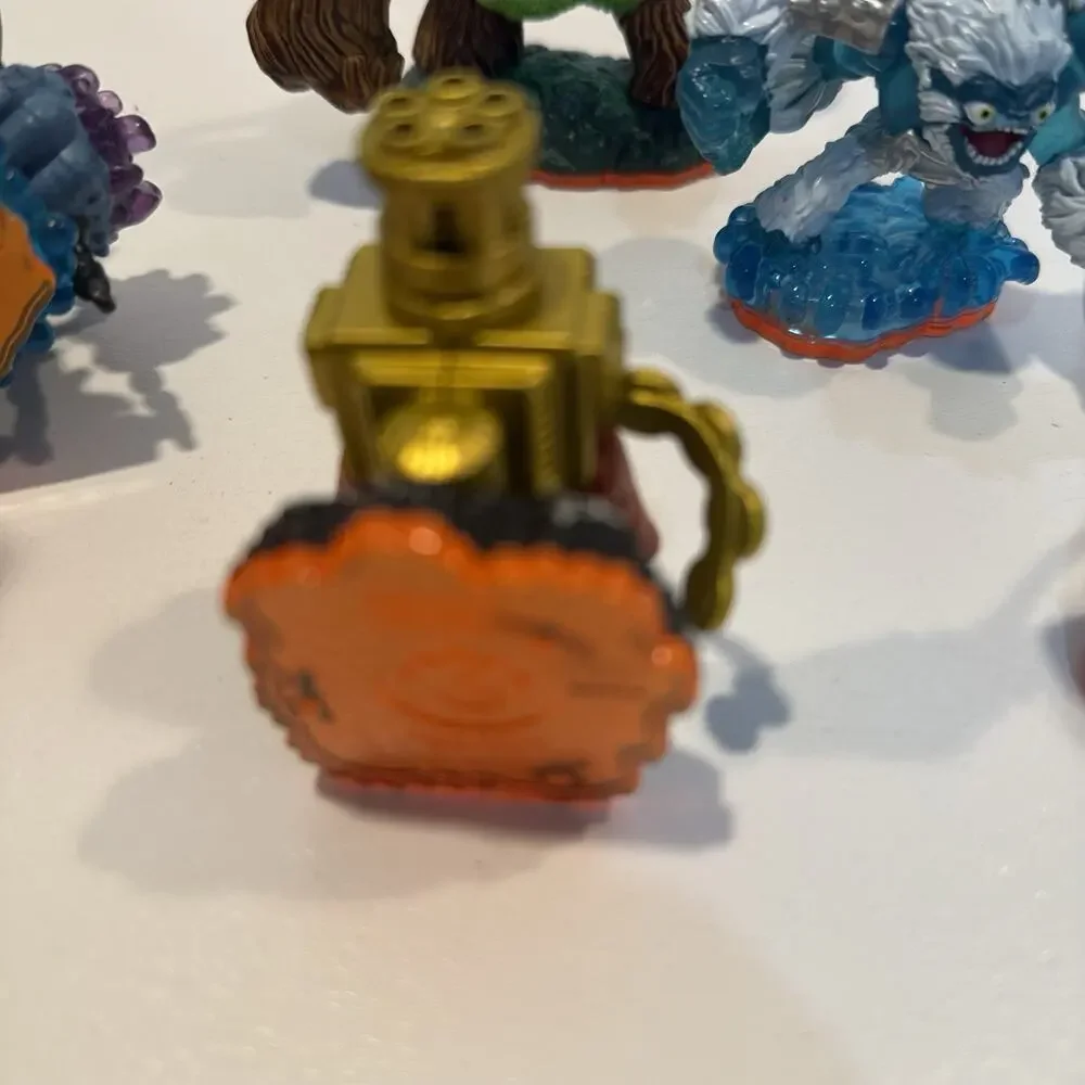 Skylanders Giants Lot of 5 Orange Base Series 2 Trigger Happy Thumpback Rex Gian